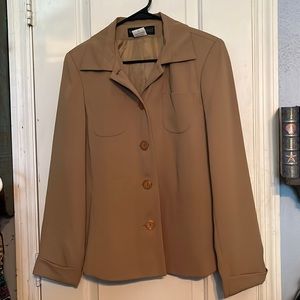 Harve’ Bernard size 12 tan colored jacket
